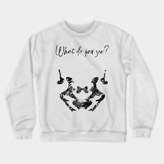 Rorschach inkblot test Crewneck Sweatshirt by erzebeth